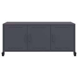 vidaXL TV Cabinet TV Stand Entertainment Centre Media TV Unit Anthracite Steel - Additional view 5