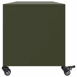 vidaXL TV Cabinet TV Stand Entertainment Centre TV Unit Olive Green Steel - Additional view 6