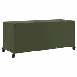 vidaXL TV Cabinet TV Stand Entertainment Centre TV Unit Olive Green Steel - Additional view 7