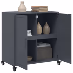 vidaXL Sideboard Storage Cupboard Side Cabinet Highboard Anthracite Steel - Additional view 4