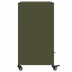 vidaXL Sideboard Storage Cupboard Side Cabinet Highboard Olive Green Steel - Additional view 6
