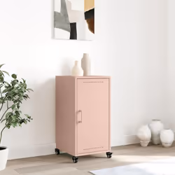 vidaXL Sideboard Storage Organiser Cupboard Side Cabinet Highboard Pink Steel