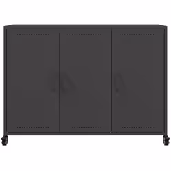 vidaXL Sideboard Storage Cupboard Side Cabinet Highboard Mustard Yellow Steel - black - Additional view 5
