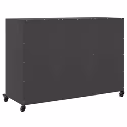 vidaXL Sideboard Storage Cupboard Side Cabinet Highboard Mustard Yellow Steel - black - Additional view 7