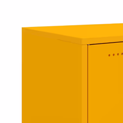 vidaXL Sideboard Storage Cupboard Side Cabinet Highboard Mustard Yellow Steel - yellow - Additional view 10