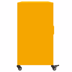 vidaXL Sideboard Storage Cupboard Side Cabinet Highboard Mustard Yellow Steel - yellow - Additional view 6