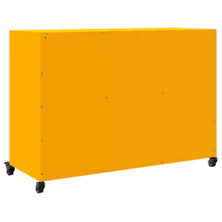 vidaXL Sideboard Storage Cupboard Side Cabinet Highboard Mustard Yellow Steel - yellow - Additional view 7