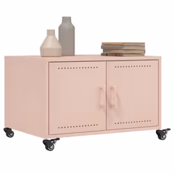 vidaXL Coffee Table Hallway Tea Centre End Table Accent Side Table Pink Steel - Additional view 4