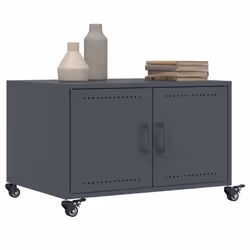 vidaXL Coffee Table Hallway Tea End Table Accent Side Table Anthracite Steel - Additional view 4