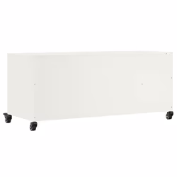 vidaXL TV Cabinet TV Stand Entertainment Centre Media TV Unit White Steel - Additional view 7