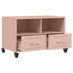 vidaXL TV Cabinet TV Stand Entertainment Centre Media Unit TV Unit Pink Steel - Additional view 8