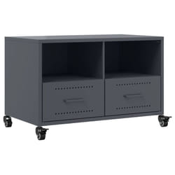 vidaXL TV Cabinet TV Stand Entertainment Centre Media TV Unit Anthracite Steel