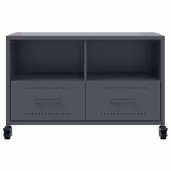 vidaXL TV Cabinet TV Stand Entertainment Centre Media TV Unit Anthracite Steel - Additional view 5