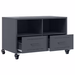 vidaXL TV Cabinet TV Stand Entertainment Centre Media TV Unit Anthracite Steel - Additional view 8