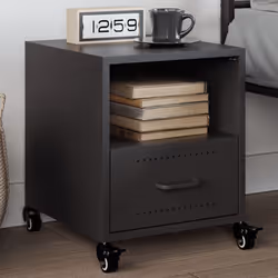 VidaXL 846704 nightstand/bedside table Black