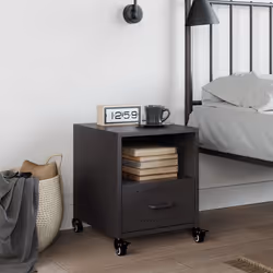 VidaXL 846704 nightstand/bedside table Black
