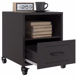 VidaXL 846704 nightstand/bedside table Black - Additional view 4