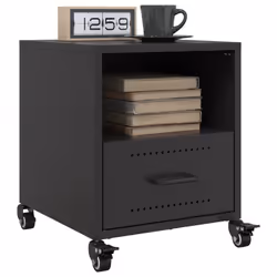 VidaXL 846704 nightstand/bedside table Black - Additional view 5
