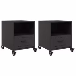 VidaXL 846705, Black, Steel, 360 mm, 390 mm, 435 mm, 2 pc(s)