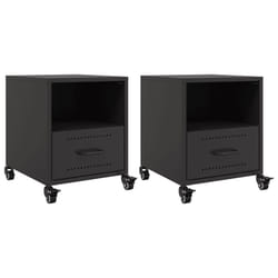 VidaXL 846705 nightstand/bedside table Black