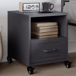 VidaXL 846708 nightstand/bedside table Anthracite
