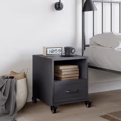VidaXL 846709 nightstand/bedside table Anthracite