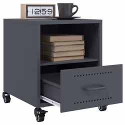 VidaXL 846709 nightstand/bedside table Anthracite - Additional view 4