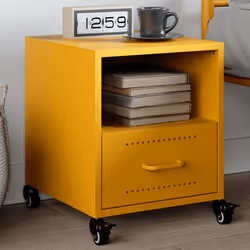 VidaXL 846710 nightstand/bedside table Yellow