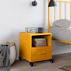 VidaXL 846710 nightstand/bedside table Yellow