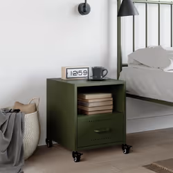 VidaXL 846712 nightstand/bedside table Olive