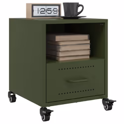 VidaXL 846713 nightstand/bedside table Olive - Additional view 4