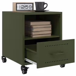 VidaXL 846713 nightstand/bedside table Olive - Additional view 5