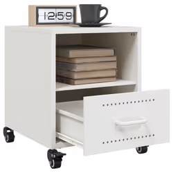 VidaXL 846714 nightstand/bedside table White - Additional view 4