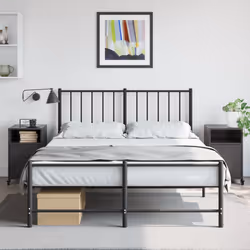 VidaXL 846717 nightstand/bedside table Black