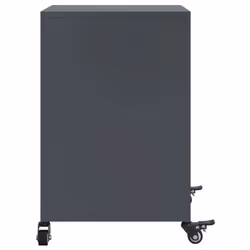 vidaXL Bedside Cabinet Nightstand Bed Side Table Bed Cabinet Anthracite Steel - Additional view 6