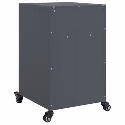 vidaXL Bedside Cabinet Nightstand Bed Side Table Bed Cabinet Anthracite Steel - Additional view 7