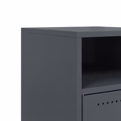 vidaXL Bedside Cabinets Nightstand Bed Table Side Table 2 pcs Anthracite Steel - Additional view 10