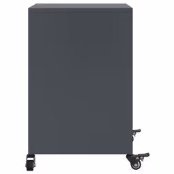 vidaXL Bedside Cabinets Nightstand Bed Table Side Table 2 pcs Anthracite Steel - Additional view 6