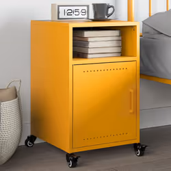 VidaXL 846722 nightstand/bedside table Yellow