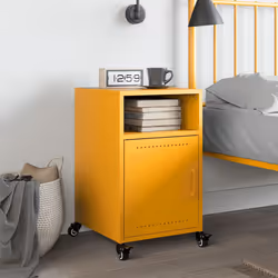 VidaXL 846722 nightstand/bedside table Yellow