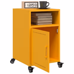 VidaXL 846722 nightstand/bedside table Yellow - Additional view 4