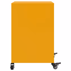 VidaXL 846722 nightstand/bedside table Yellow - Additional view 7