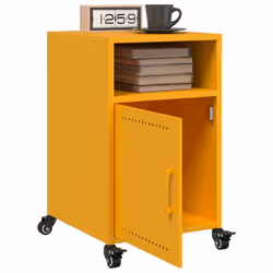 VidaXL 846723 nightstand/bedside table Yellow - Additional view 4