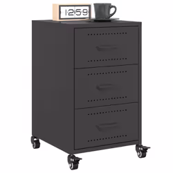 VidaXL 846728 nightstand/bedside table Black - Additional view 4
