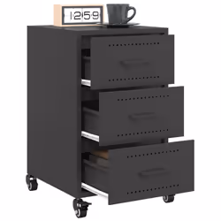 VidaXL 846728 nightstand/bedside table Black - Additional view 5