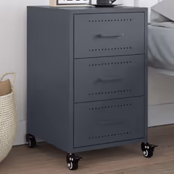 VidaXL 846730 nightstand/bedside table Anthracite