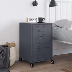 VidaXL 846730 nightstand/bedside table Anthracite