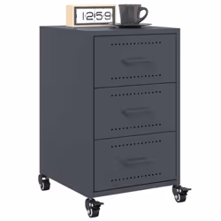 VidaXL 846730 nightstand/bedside table Anthracite - Additional view 4
