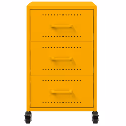 VidaXL 846731 nightstand/bedside table Yellow - Additional view 6