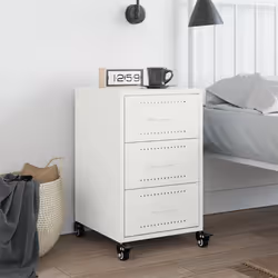 VidaXL 846733 nightstand/bedside table White